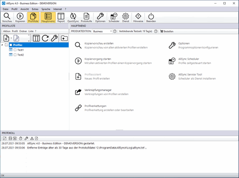 AllSync Datensicherung Software