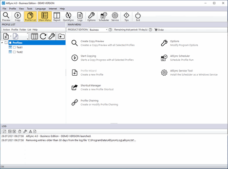 AllSync File Backup Software